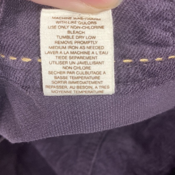 Anthropologie IDRA Dark Purple Baby Wale Corduroy Skirt Size 4 - Picture 10 of 11